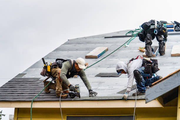 Professional Gutter Installation technician working in Pineland, SC